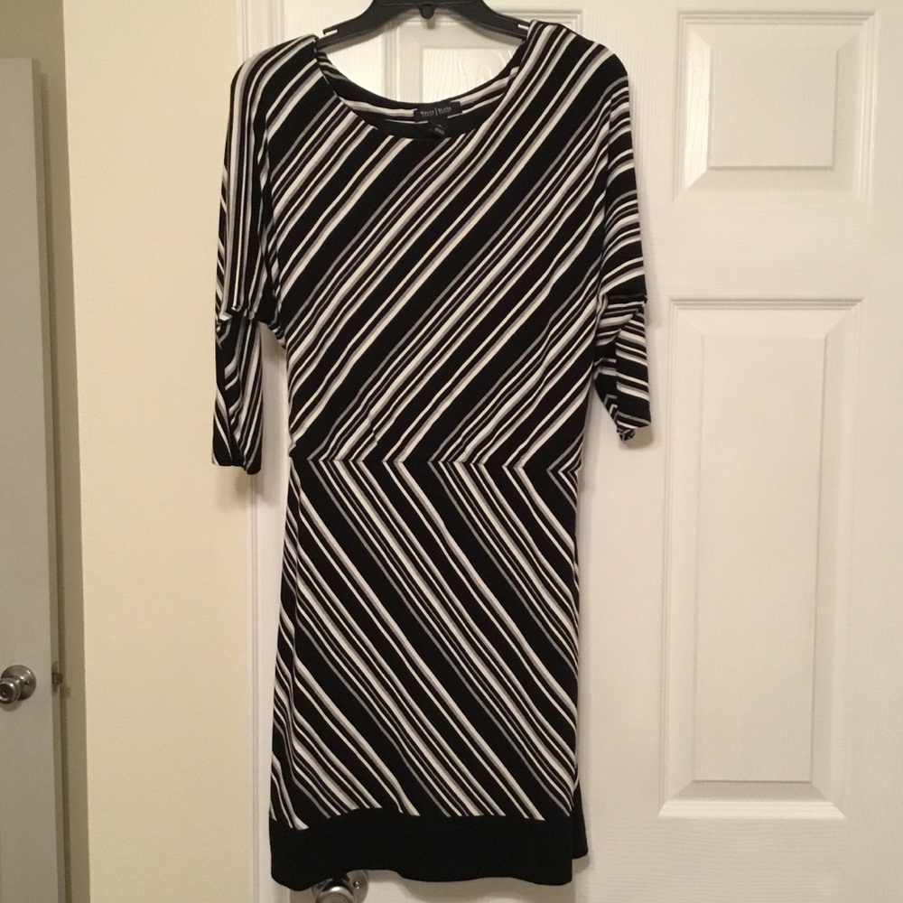 WHBM super soft stripe dress.